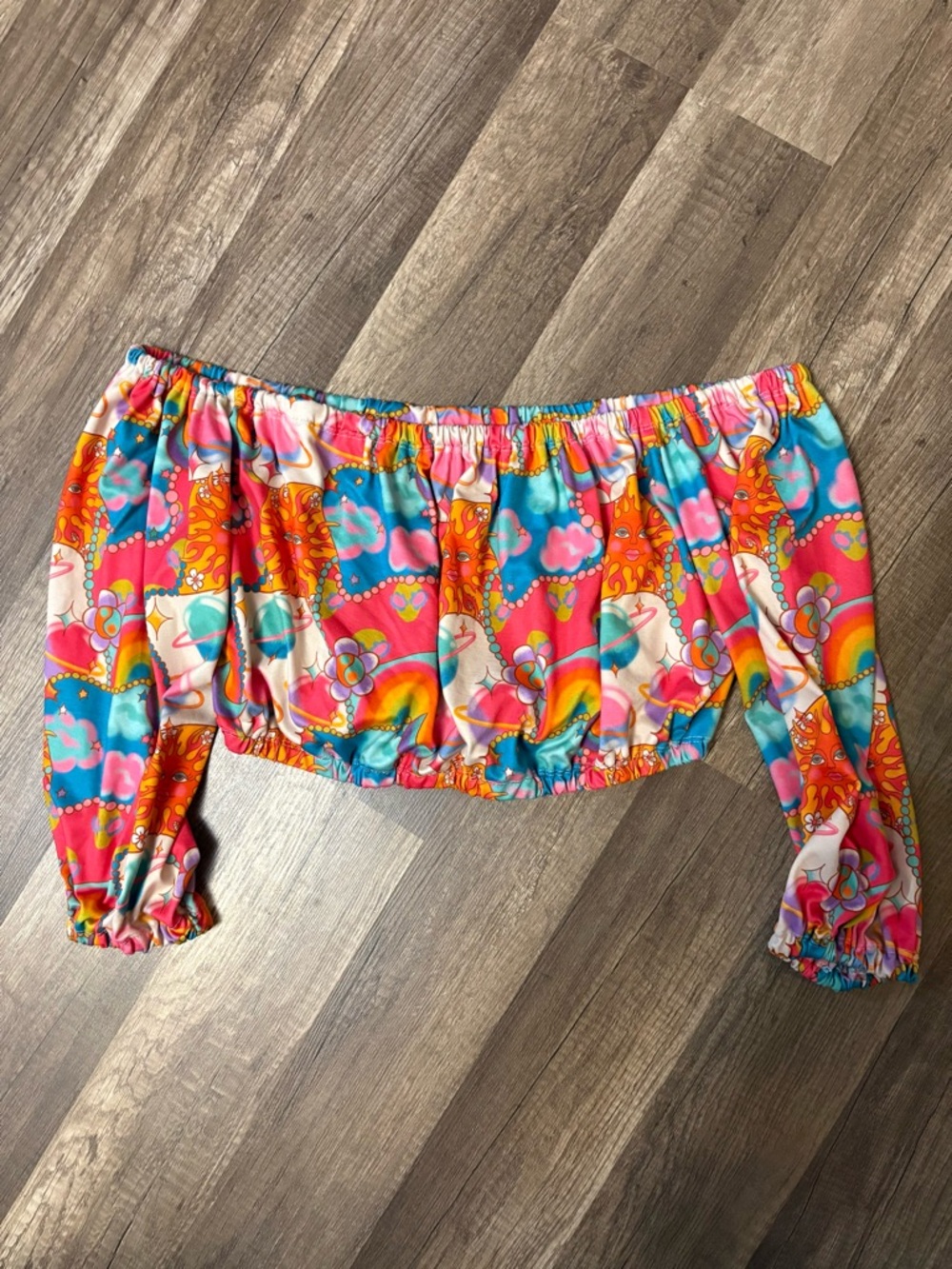 Handmade Off-Shoulder Cropped top